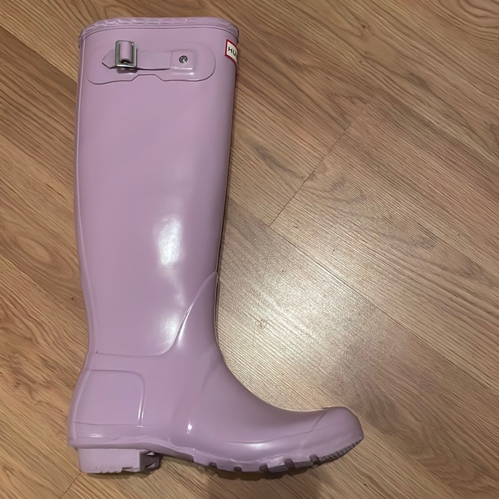 Light Purple Hunter Boots - Tall - Size 8